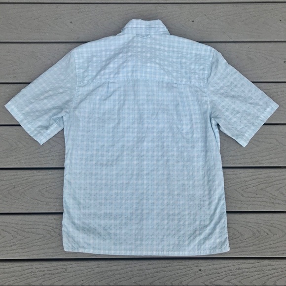 Simms Fishing Shirt Button Down M Lightweight Blue - Picture 5 of 6
